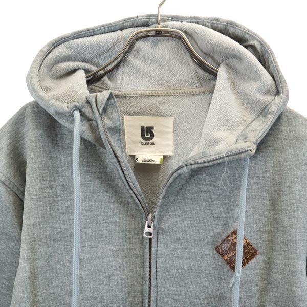 Burton Long Sleeve Zip Hoodie S Gray Snow Board Men's Used