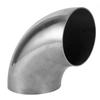 Car 4in Stainless Steel Exhaust Pipe 90 Degree Bend Elbow Pipe Polishing Surface Universal