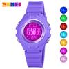 Модные многофункциональные детские электронные часы, цветные спортивные часы со светодиодной подсветкой, силиконовые студенческие часы