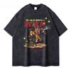 One Piece Anime Printed Tshirt Mens and Womens Washed Tshirt High Quality Vintage Cotton Tshirt Harajuku YK Tops