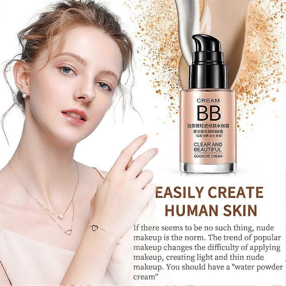 BB Cream Brighten Base Whitening Waterproof Moisturizing Liquid Foundation