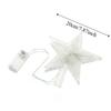 LED Christmas Tree Topper Star Glowing Reusable Christmas Tree Topper Night Light 20cm Battery Powered Xmas Atmosphere Light