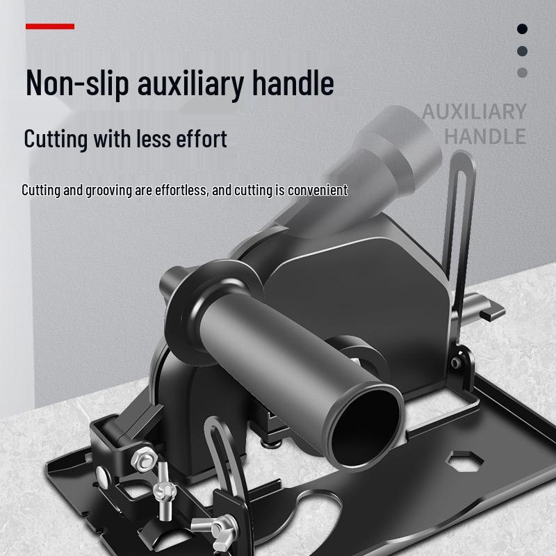Universal Angle Grinder Stand: Adjustable Cutting Base with Polishing and Sawing Capabilities, Includes Protective Cover