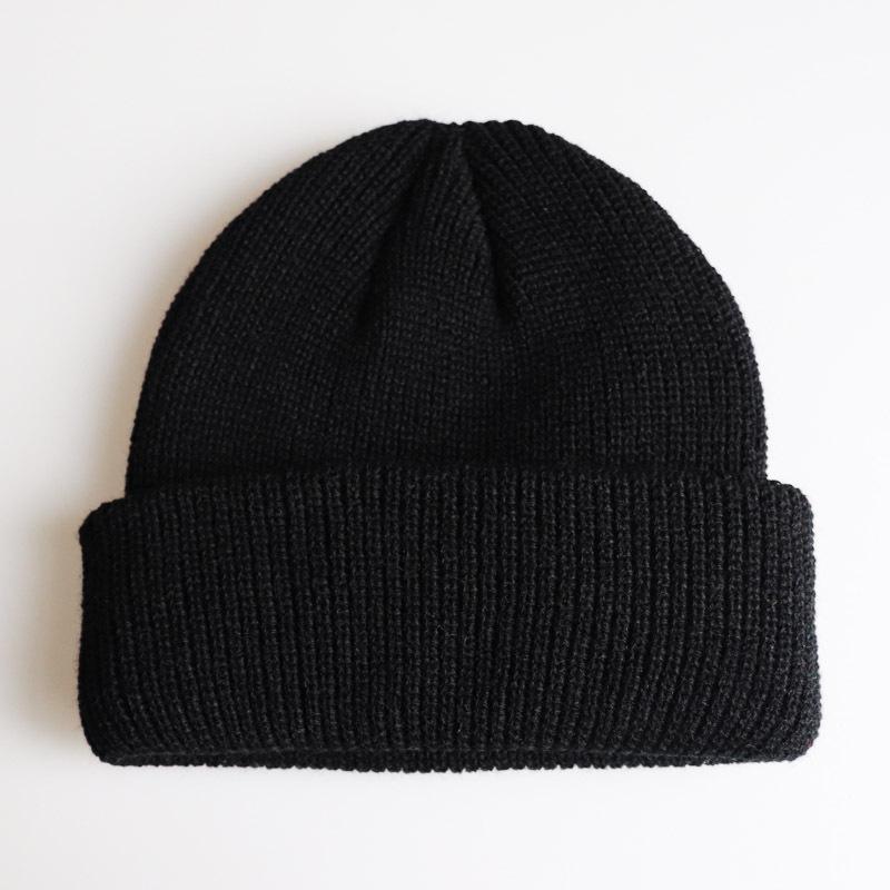 Korean unisex solid color fashion hexagonal beanie knit hat hip-hop pullover hat ski hat wool hat
