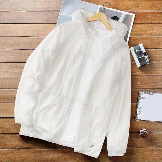 Мужская солнцезащитная куртка Yousheng с эластичными манжетами, капюшоном, молнией, дышащая, защита от солнца, верхняя одежда, легкая, универсальная