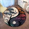 Yin-Yang Tree of Life: Harmony in NatureRound Non-Slip chair mat chair carpet for office Rugs for Office Decor Gift For Valentine's Day Mother's Day H
