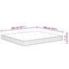 VidaXL Matelas à ressorts ensachés moyen 180x200 cm 372819