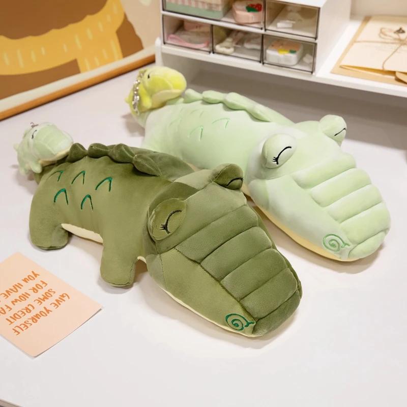 Мягкая плюшевая игрушка-подвеска в виде крокодила, мягкая креативная подушка в виде животного из джунглей, мультяшная подушка в виде аллигатора, подарок на день рождения