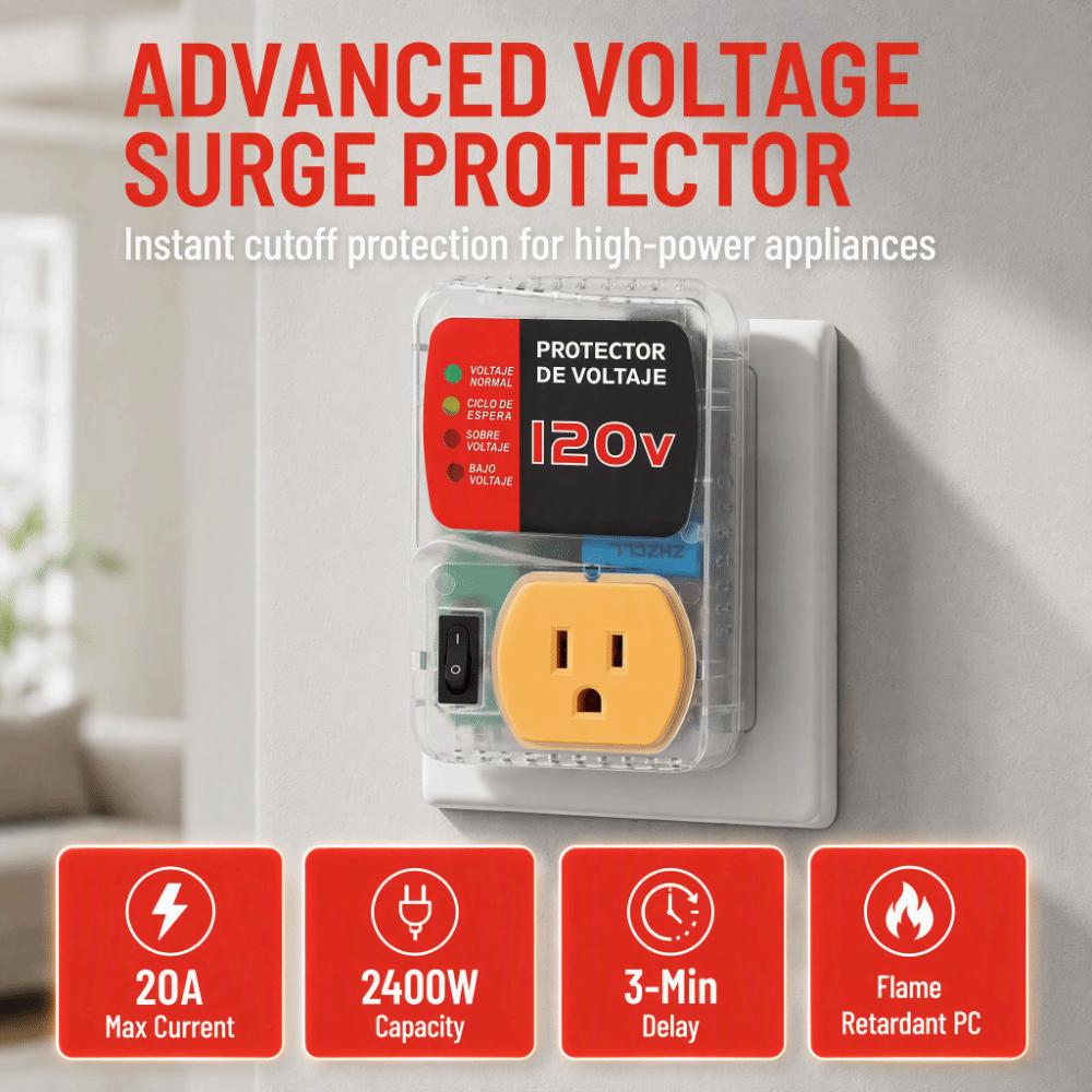 Single Outlet Voltage Protector 120V Voltage Regulator Home Appliance Protector  Air Conditioner