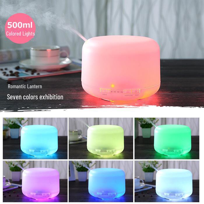 Ультразвуковой ароматерапевтический диффузор и увлажнитель воздуха MUJI объемом 500 мл с пультом дистанционного управления и лампой с эфирным маслом для дома или спальни.