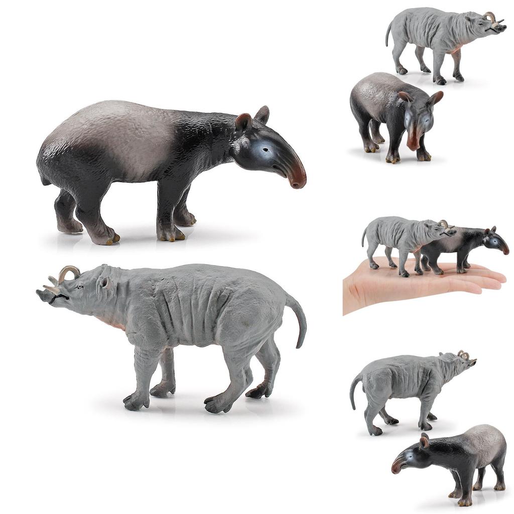 Бабирусса Азиатский Тапир и Оленья Свинья ПВХ Фигурки Дикой Природы Для Сохранения Природы