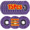 1-15pcs 100/115/125mm Coral Disc Poly Strip Disc Abrasive Wheel Polishing Strip Disc Paint Rust For Angle Grinder Remover Clean