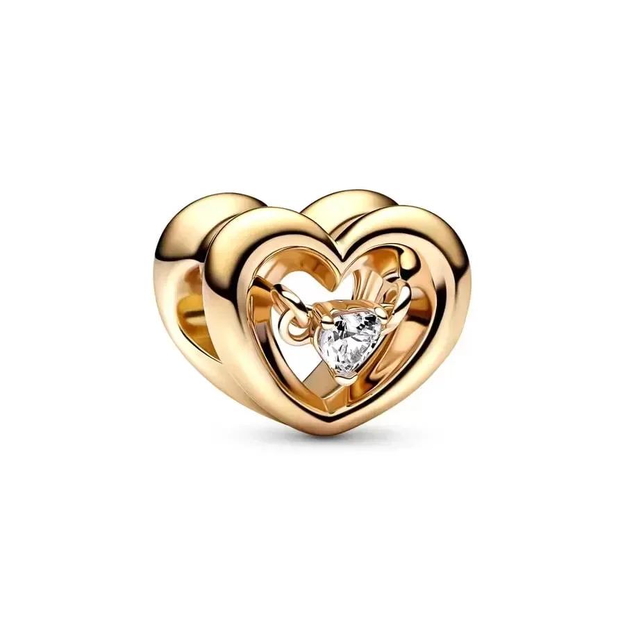 Gold Series Original Copper Hearts Cactus Fortune Cat Charms Beads For Diy Bracelet Necklace Women Jewellery Gift