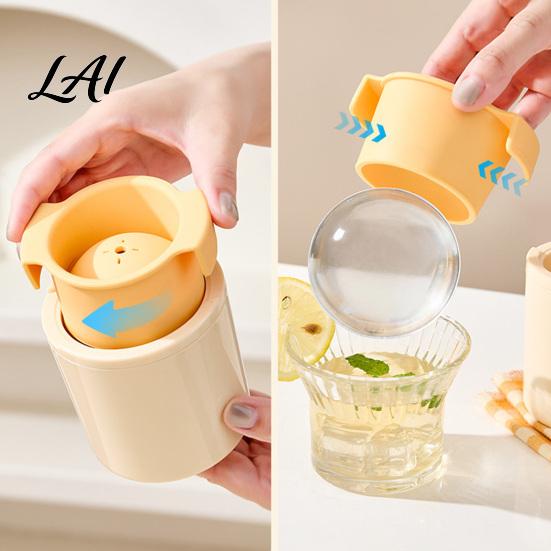 Large Ice Ball Cup Silicone Maker Cup Easy Release Freezer Sphere Mold Food Grade Whiskey Cocktail Drinks Making Mold for Kitchen Spherical