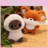 Cute Mini Fox Doll With Plush Pp Cotton Filling Very Suitable Decoration Room