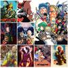 One Punch Man аниме персонаж плакат и принт Сайтама, Генос, король персонаж мультфильма художественный принт Декор настенная живопись на холсте (с рамкой)