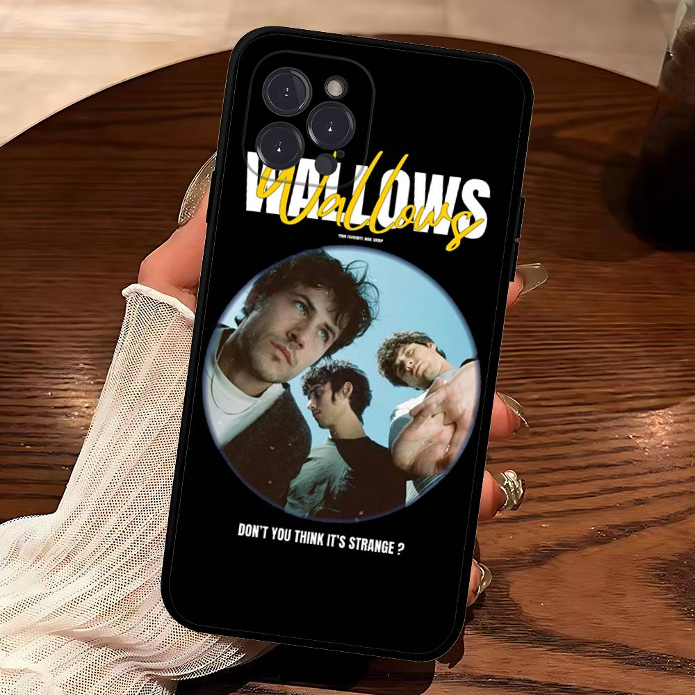 Инди-рок Wallows Группа Для IPhone 17 16 15 14 13 12 11 Pro Max Plus Ударопрочный Черный Мягкий Чехол для Телефона