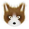 Halloween series anti-fox fur cat fox half face mask with eyes cosplay cat face mask accessories