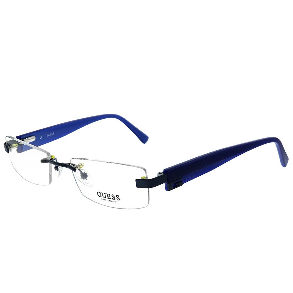 Guess Gu 1630 Bl 52mm Unisex Rimless Eyeglasses 52mm Blue
