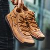 Men Winter Leather Warm Comfortable Footwear Fur Waterproof Ankle Boots Lace Up Shoes