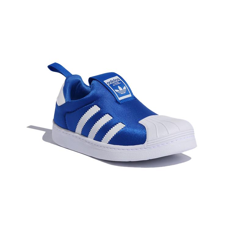 adidas Детские кроссовки Originals Superstar 360 C Низкие Кеды для скейтбординга Сине-белые Дети Возраст 3-7 лет EF6632