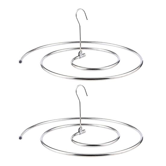 1/2/3 шт. Спиральная сушилка из нержавеющей стали для белья, одеял, пледов, компактная металлическая вешалка, стойка для одежды для дома и улицы