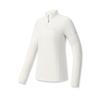 Fitness Simple Casual Sports Versatile Solid Color Breathable Half-Zip Knitted Long Sleeve T-Shirt Women Tops A11W541213FGY
