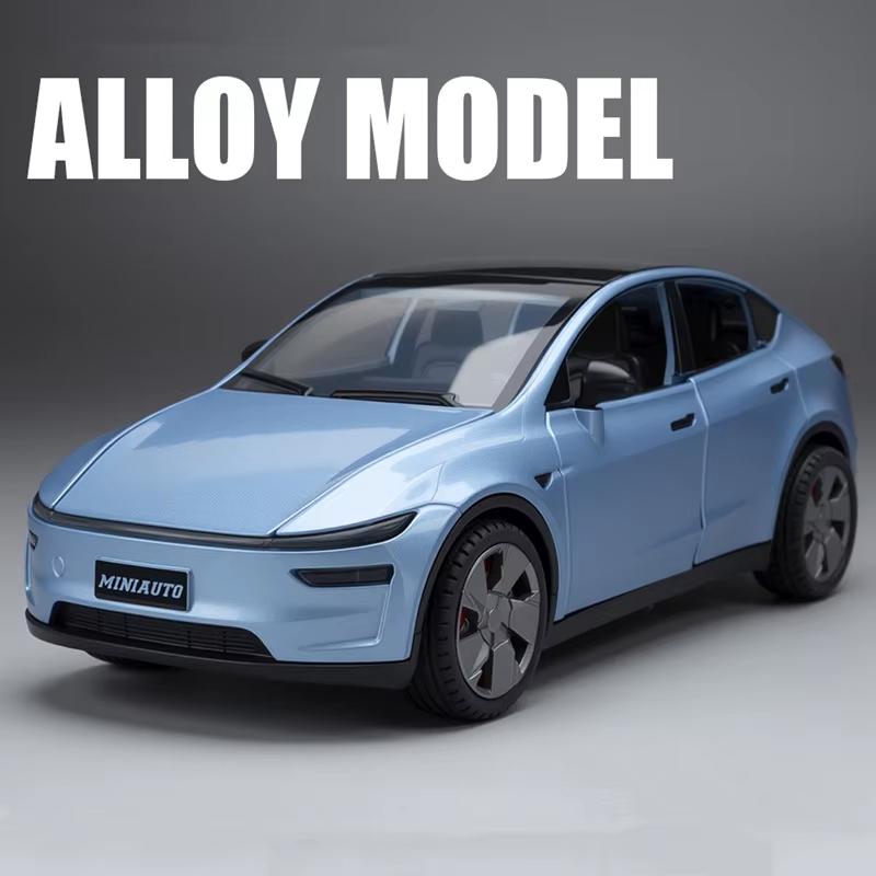 2026 Новый 1:Масштаб 32 Электромобили Tesla Литой Алюминиевый Модель Автомобиля Звук и Свет Подарок Мальчикам Коллекционные Игрушки с Инерционным Механизмом Детские Игрушки