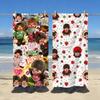 Мультяшный M-Monchhichi-S Милое Полотенце Спортивное Быстросохнущее Туристическое Кемпинговое Снаряжение Песозащитное Мягкое Легкое Большое Пляжное Полотенце