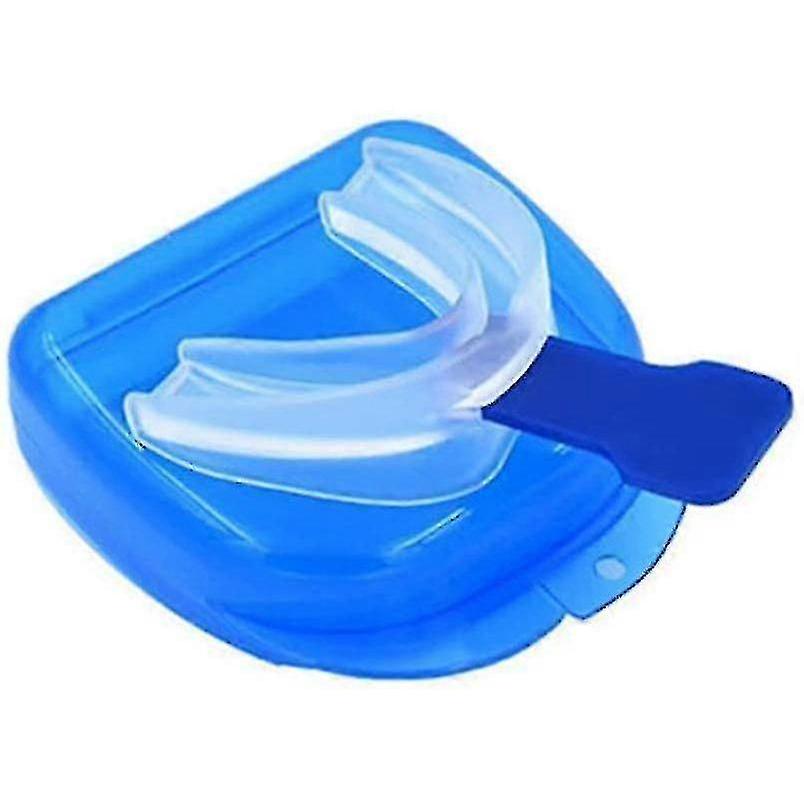Stop Snoring Anti Snore Mouthpiece Apnea Guard Bruxism Tray Sleep Aid Mouth Guardblue1pcs Fz51-2
