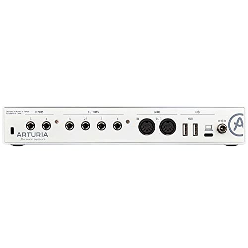 Arturia Music Production Software Included 4 In 4 Out Audio & MIDI Interface MiniFuse 4 White