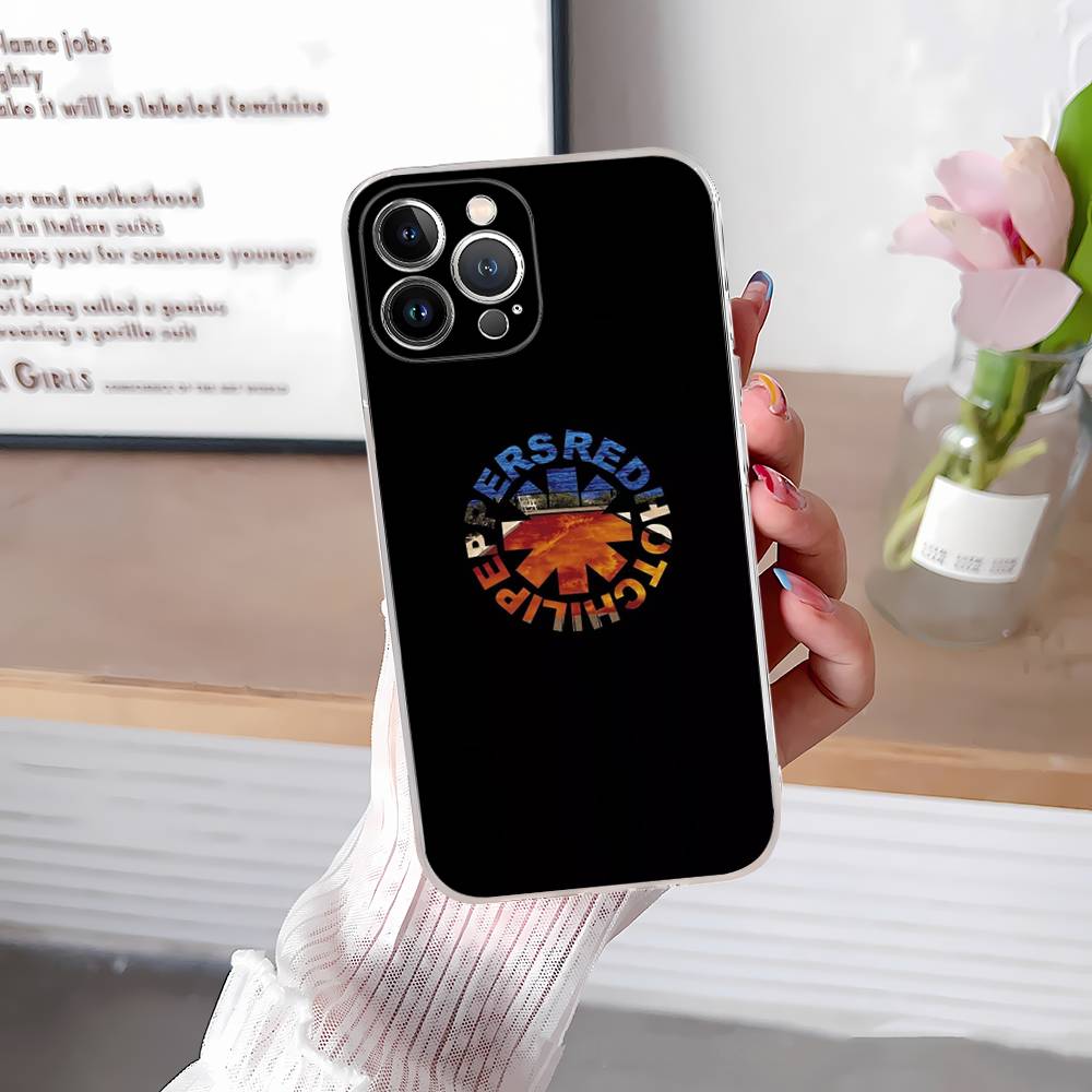 Популярная рок-группа Red Hot Chili Peppers Прозрачный чехол для телефона для iPhone 17 Air 16 Pro Max 15 14 13 12 11Plus Ударопрочный чехол
