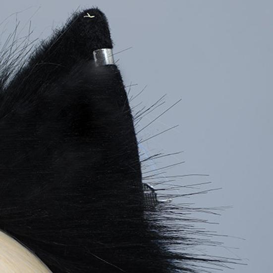 Плюшевый декор кошачьих ушей, повязка на голову для косплея, металлическая подвеска с кисточкой, обруч для волос ручной работы, гибкая проволока для любителей аниме, аксессуары для вечеринок