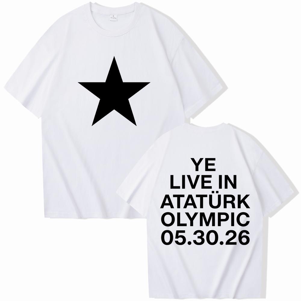 Канье Уэст Йе Булли Live In Ataturk Olympic 053026 Мерч Футболка Для Фанатов Подарок