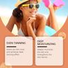 Гель для загара, интенсивный гель для загара, гель для загара для солярия, стойкий водостойкий для потрясающего загара для тела и лица 100 г