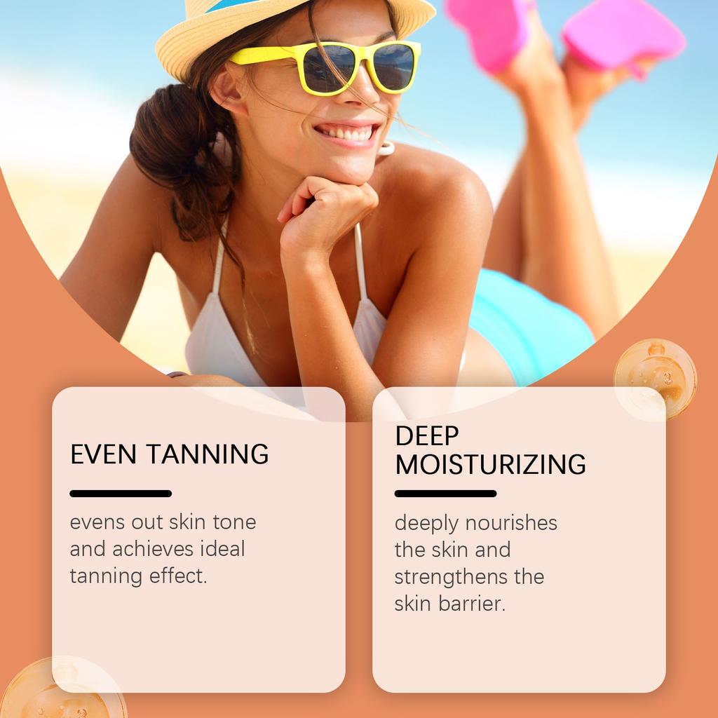 Гель для загара, интенсивный гель для загара, гель для загара для солярия, стойкий водостойкий для потрясающего загара для тела и лица 100 г
