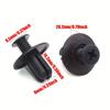100pcs 8mm Black Plastic Rivet Car Fastener Clips Screw Bumper Fender for Toyota Focus Kia Nissan - Auto Body Repair Tools