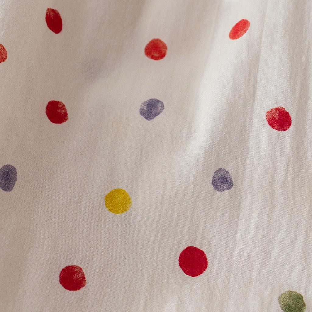 Летние брюки от комаров для девочек, корейские брюки-фонарики с принтом в горошек для маленьких девочек, летние универсальные повседневные брюки