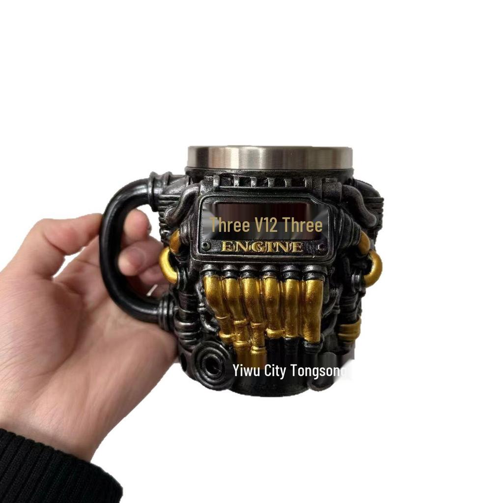 Кружка-двигатель для трансграничной торговли: V8/V6 Смола 3D Дизайн