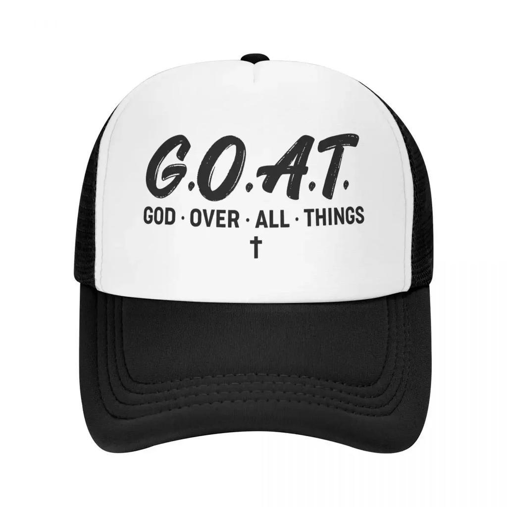 Персонализированная Бейсболка GOAT Бог Над Всем Унисекс Женская Дышащая Кепка Тракер Спортивная Кепка На snapback