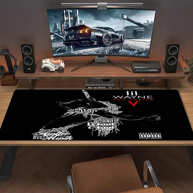 Lil Wayne Color Mouse Pad Large Gaming Table Cushion Non-slip Laptop Tablet Big Mousepad XXL Mat Mini PC Playmat With Lock edge