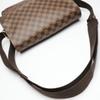 LOUIS VUITTON Damier Shelton MM Shoulder Bag Damier canvas Brown Women N41149 Used