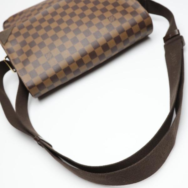 LOUIS VUITTON Damier Shelton MM Shoulder Bag Damier canvas Brown Women N41149 Used