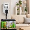 UK Plug Digital Timer Switch Digital Display Wall Plug-in Timer Socket Multi-functional Energy Saving Electronic Timer Outlet