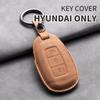 Leather Car Key Case Cover Shell For Hyundai Grand Santa Fe 3 DM I30 IX35 Ix45 Encino KONA Solaris Azera Grandeur Creta 2 Kona
