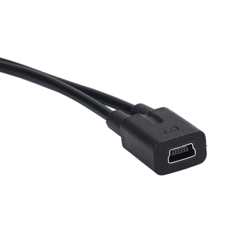 Кабель для зарядки Mini USB 5P Female (25 см) — Type-C Male (25 см) для телефонов, планшетов и других устройств.