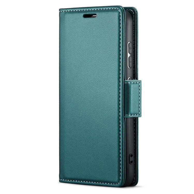 Xiaomi Poco F8 Pro Case, ERBORD Glossy Litchi, Wallet Flip Cover, Green