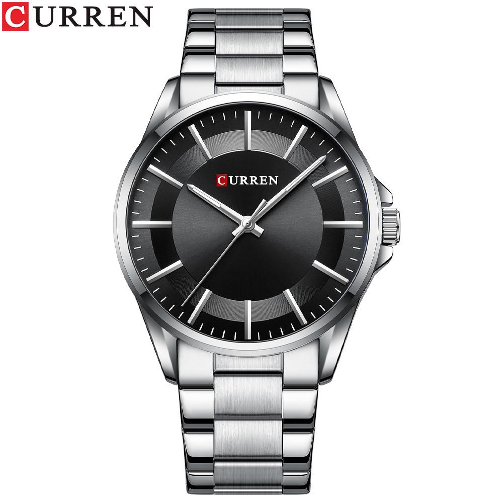 Мужские кварцевые наручные часы CURREN 8429 в стиле Business Casual на стальном ремешке