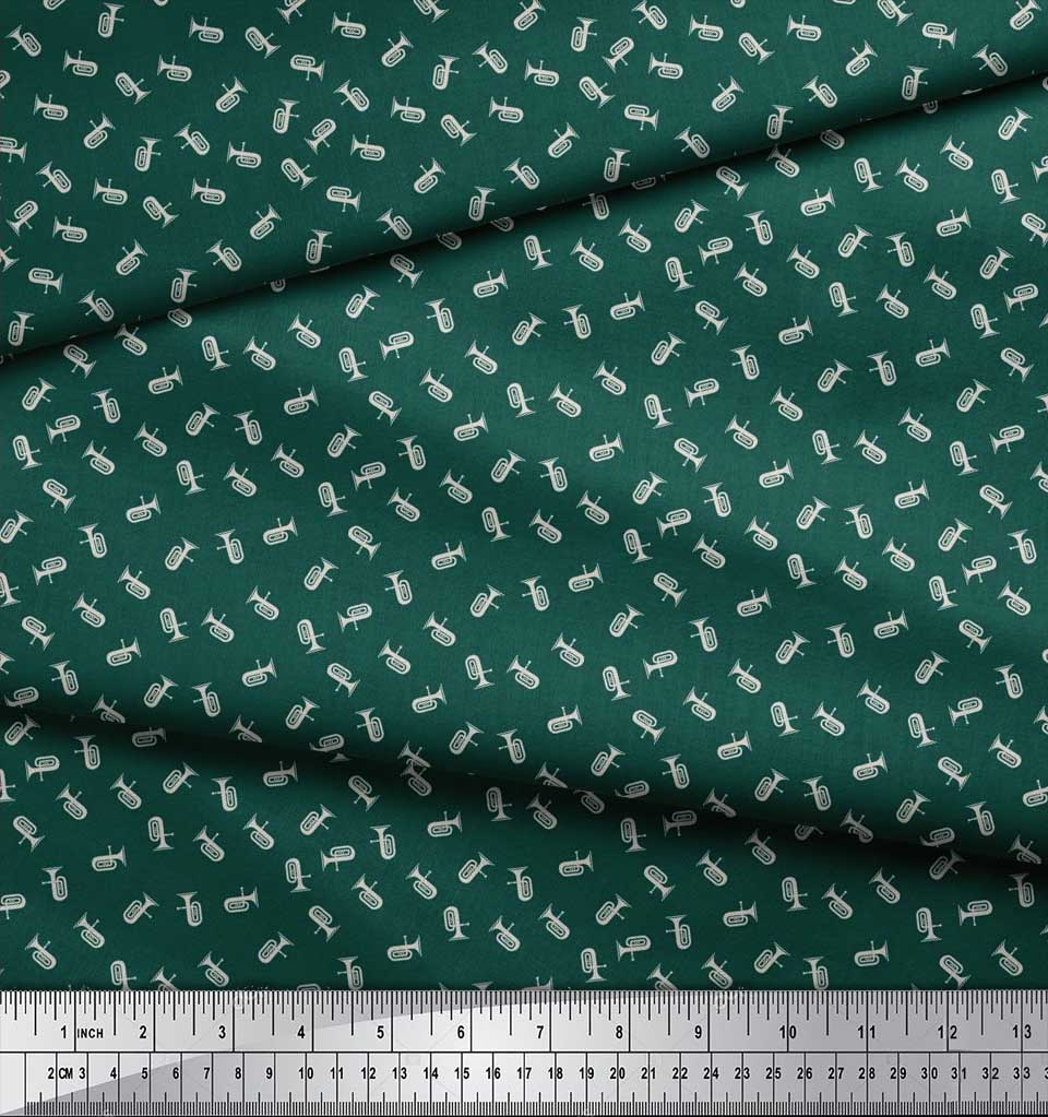 Soimoi Japan Crepe Satin Fabric Tuba Shirting Decor Fabric Printed metre 42 Inch