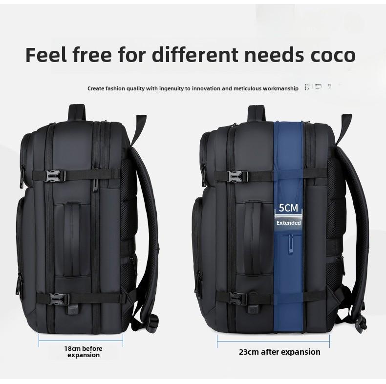 Мужской дорожный деловой рюкзак — высококачественная, вместительная, водонепроницаемая, модная сумка через плечо для поездок на работу и работы с компьютером.